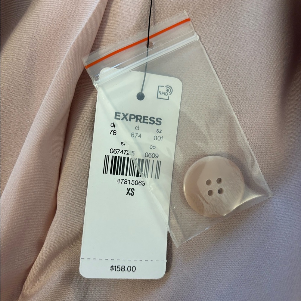 Express Mauve Satin Blazer - Picture 4 of 4